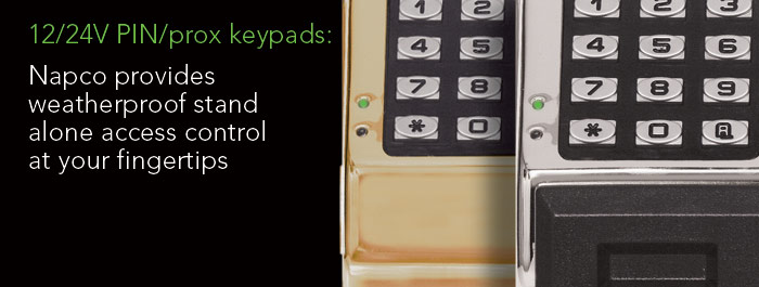 12/24V PIN/prox keypads