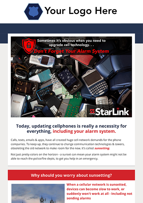 Upgrade Alarm Email